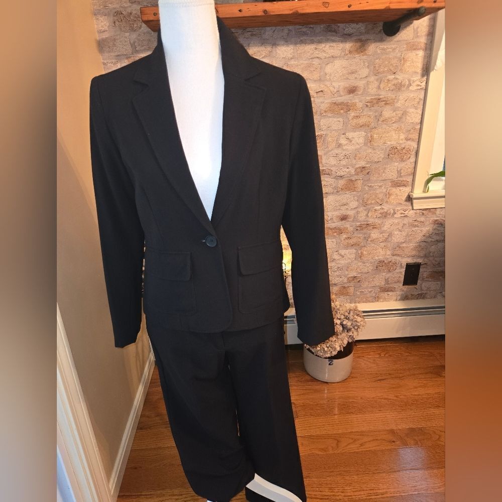 Bandolino Petite Charcoal Stretch Pantsuit